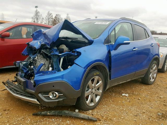 KL4CJDSB5GB742273 - 2016 BUICK ENCORE PRE BLUE photo 2