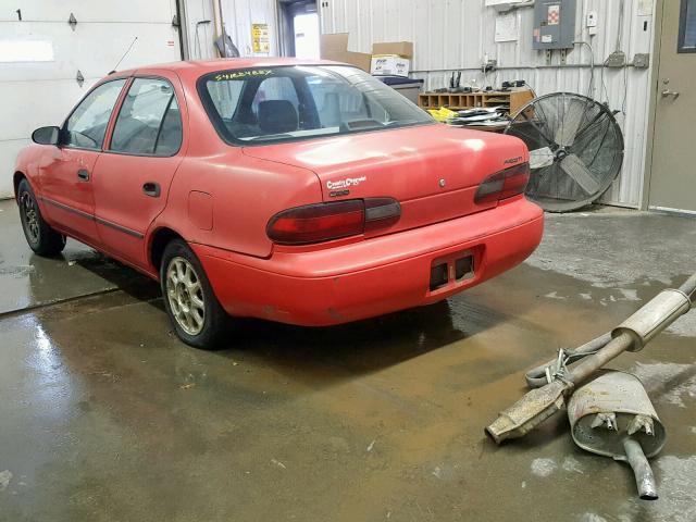 1Y1SK5269TZ055530 - 1996 GEO PRIZM RED photo 3