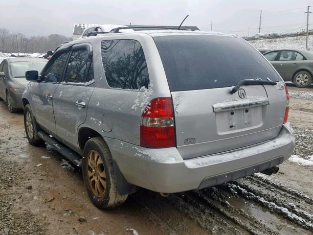 2HNYD18693H506572 - 2003 ACURA MDX TOURIN SILVER photo 3