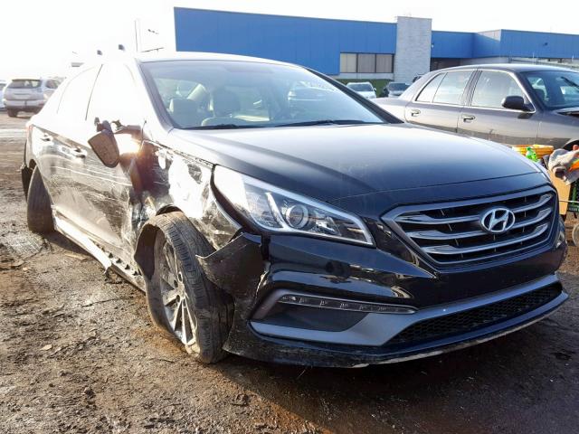 5NPE34AF4FH020433 - 2015 HYUNDAI SONATA SPO BLACK photo 1