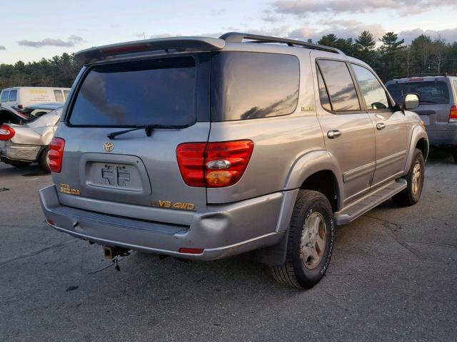 5TDBT48A21S000343 - 2001 TOYOTA SEQUOIA LI GRAY photo 4