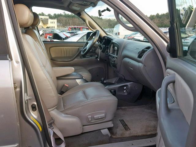 5TDBT48A21S000343 - 2001 TOYOTA SEQUOIA LI GRAY photo 5