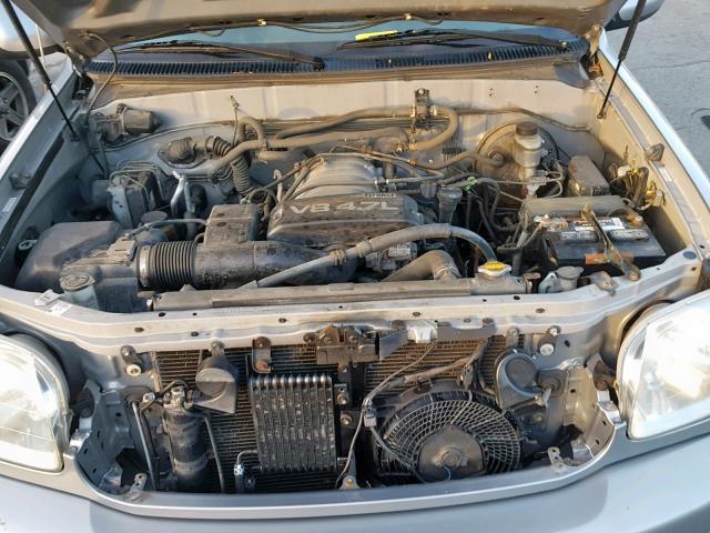 5TDBT48A21S000343 - 2001 TOYOTA SEQUOIA LI GRAY photo 7