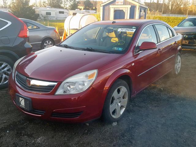 1G8ZS57B28F219521 - 2008 SATURN AURA XE MAROON photo 2