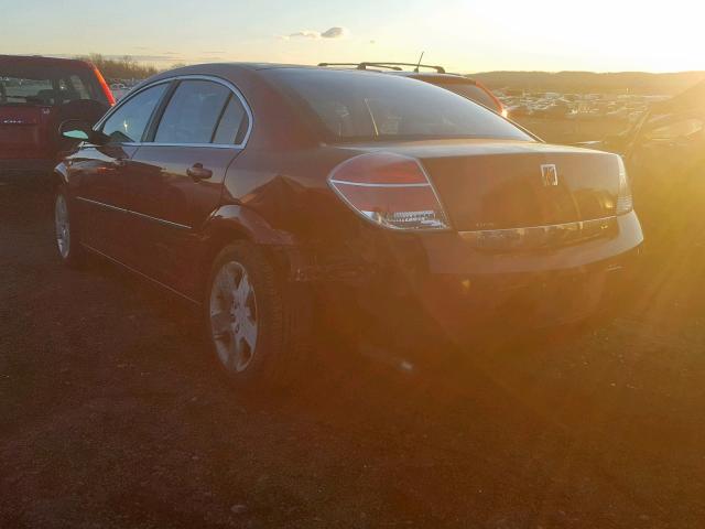 1G8ZS57B28F219521 - 2008 SATURN AURA XE MAROON photo 3