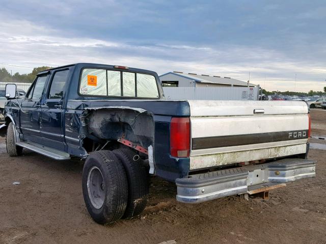 1FTJW35G5TEA28278 - 1996 FORD F350 BLUE photo 3