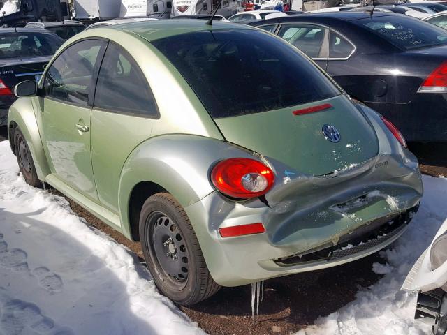 3VWPG3AG5AM000319 - 2010 VOLKSWAGEN NEW BEETLE მწვანე ფოტო 3