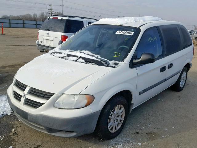 1D4GP25B77B214792 - 2007 DODGE CARAVAN SE WHITE photo 2