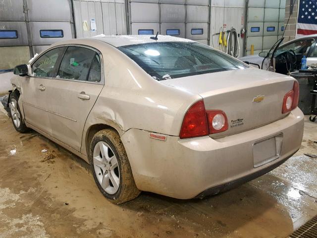 1G1ZB5EB5AF279509 - 2010 CHEVROLET MALIBU LS 金色 照片 3