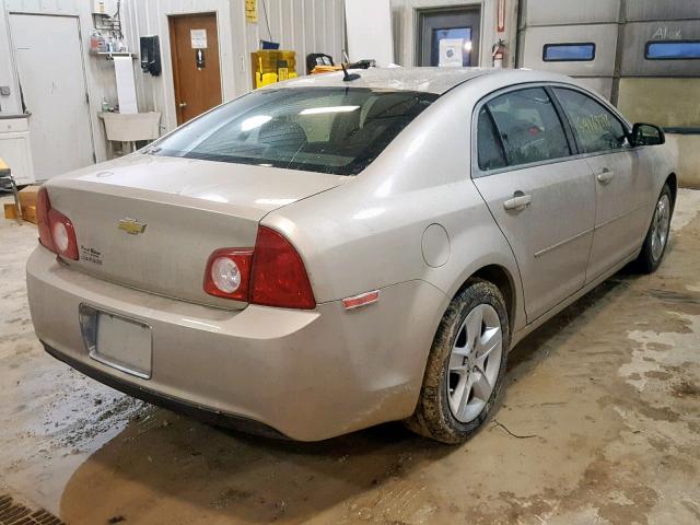 1G1ZB5EB5AF279509 - 2010 CHEVROLET MALIBU LS 金色 照片 4