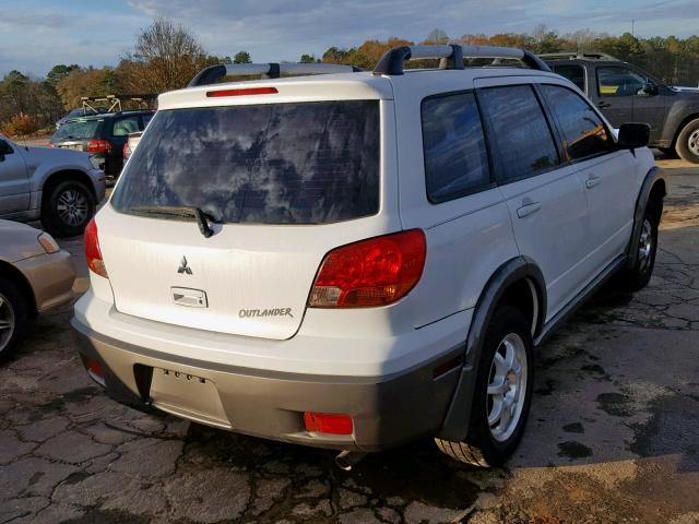 JA4LX31G83U075610 - 2003 MITSUBISHI OUTLANDER WHITE photo 4