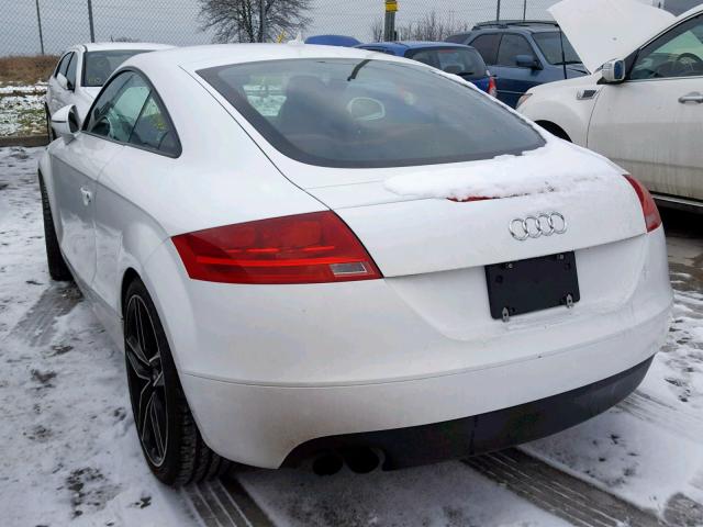 TRUAF38J081041516 - 2008 AUDI TT 2.0T WHITE photo 3