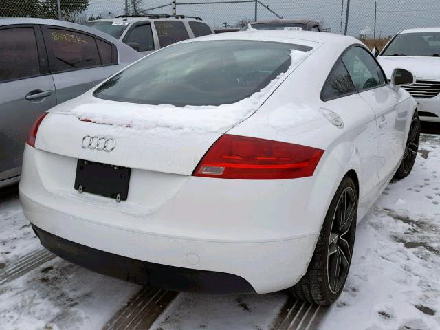 TRUAF38J081041516 - 2008 AUDI TT 2.0T WHITE photo 4