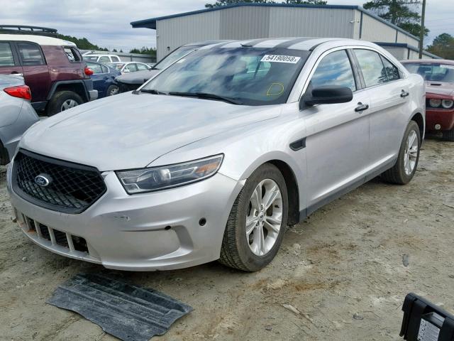 1FAHP2L8XGG101307 - 2016 FORD TAURUS POL SILVER photo 2