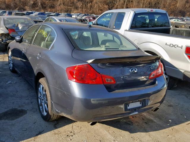 JNKCV61F09M361883 - 2009 INFINITI G37 GRAY photo 3