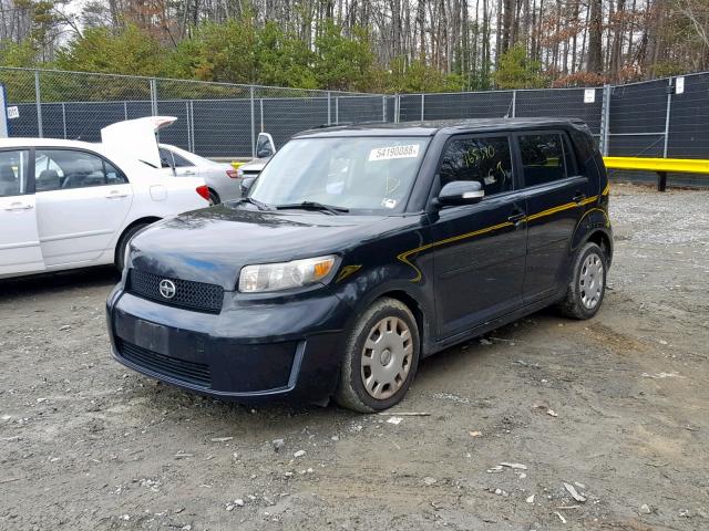 JTLKE50E591084007 - 2009 TOYOTA SCION XB BLACK photo 2