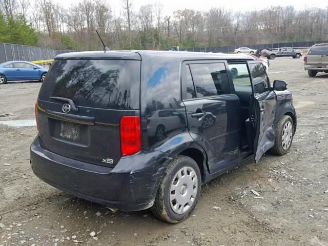 JTLKE50E591084007 - 2009 TOYOTA SCION XB BLACK photo 4