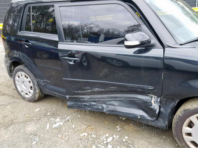 JTLKE50E591084007 - 2009 TOYOTA SCION XB BLACK photo 9