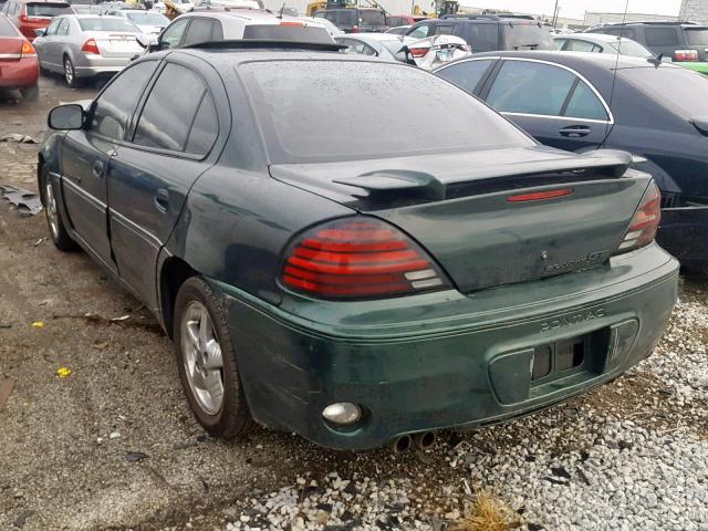 1G2NW52E81C245949 - 2001 PONTIAC GRAND AM G GREEN photo 3