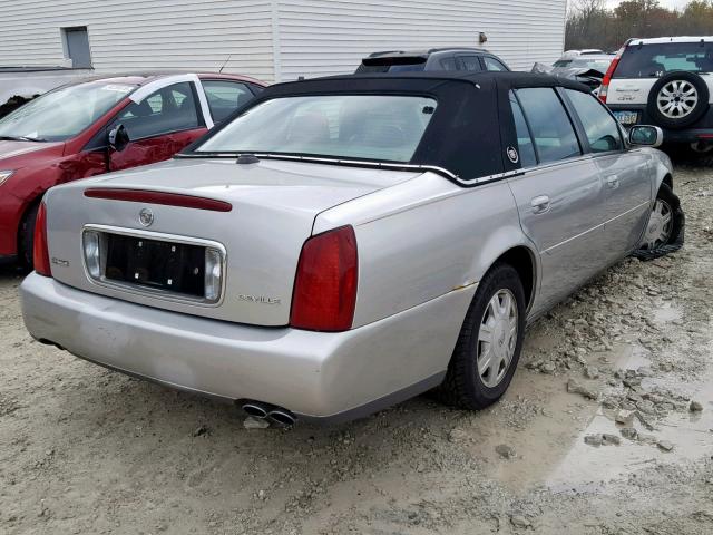 1G6KD54Y84U262053 - 2004 CADILLAC DEVILLE SILVER photo 4