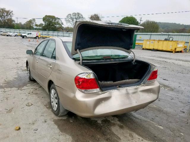 4T1BE32K05U035059 - 2005 TOYOTA CAMRY LE GOLD photo 3