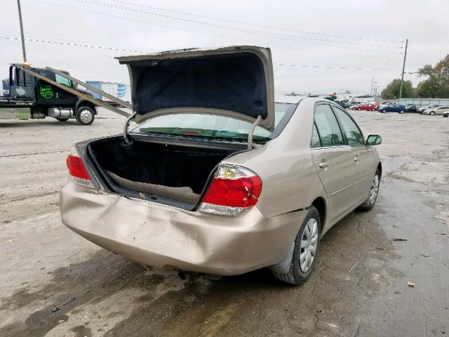 4T1BE32K05U035059 - 2005 TOYOTA CAMRY LE GOLD photo 4