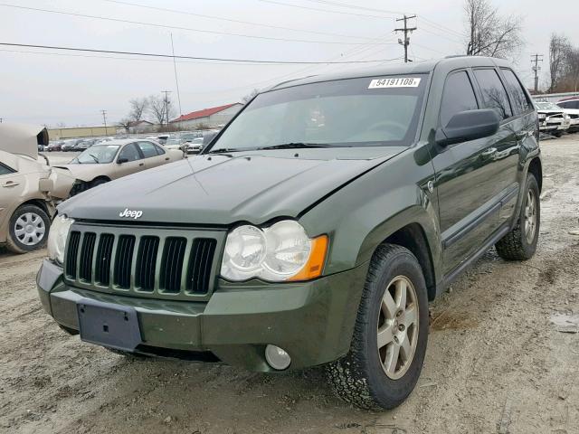 1J8HR48N48C208868 - 2008 JEEP GRAND CHER GREEN photo 2