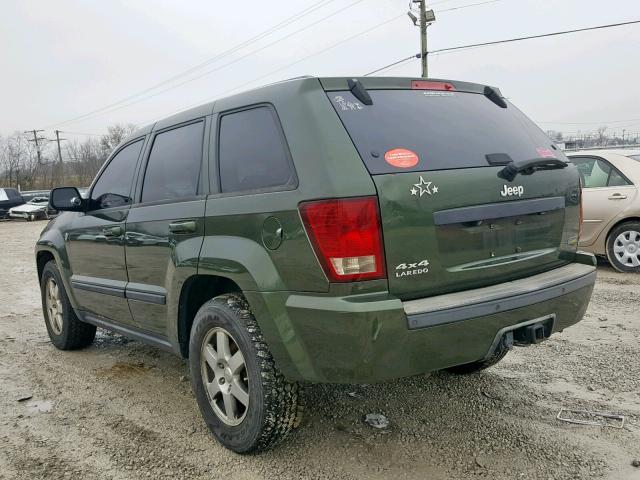 1J8HR48N48C208868 - 2008 JEEP GRAND CHER GREEN photo 3