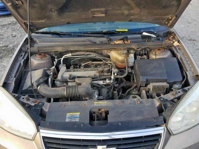 1G1ZS58F87F173112 - 2007 CHEVROLET MALIBU LS 米色 照片 7