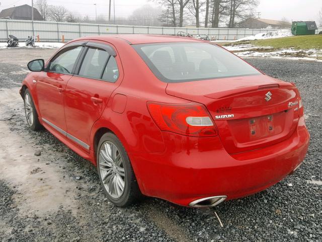 JS2RF9A88C6100207 - 2012 SUZUKI KIZASHI SP RED photo 3