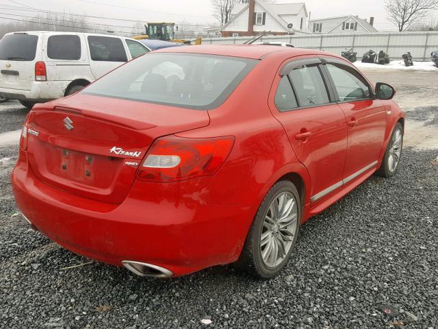 JS2RF9A88C6100207 - 2012 SUZUKI KIZASHI SP RED photo 4