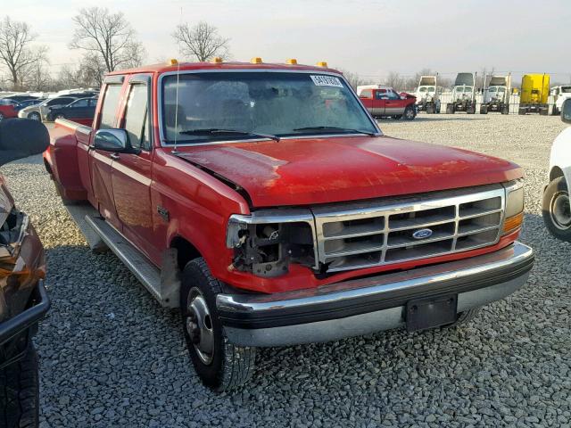 2FTJW35M8PCB01175 - 1993 FORD F350 RED photo 1