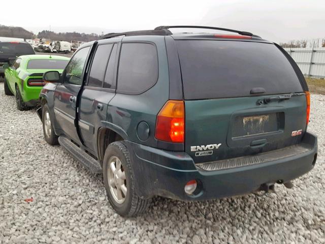 1GKDT13S552147152 - 2005 GMC ENVOY GREEN photo 3