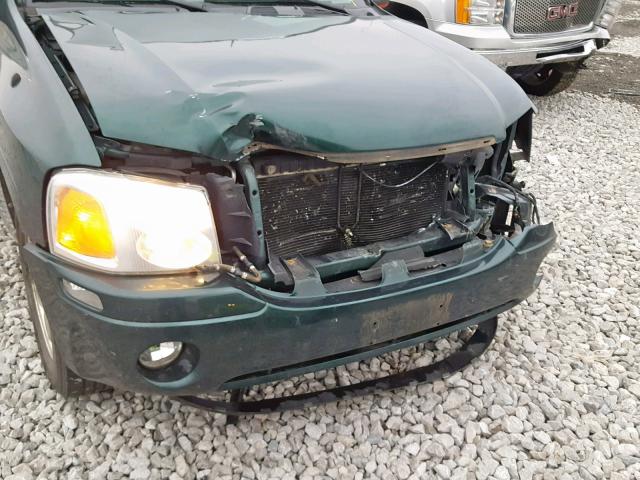 1GKDT13S552147152 - 2005 GMC ENVOY GREEN photo 9