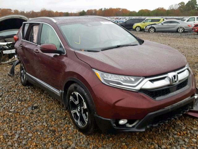 7FARW1H91JE025348 - 2018 HONDA CR-V TOURI MAROON photo 9