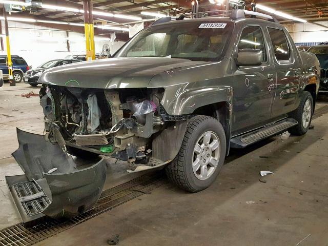 2HJYK16406H533561 - 2006 HONDA RIDGELINE GREEN photo 2