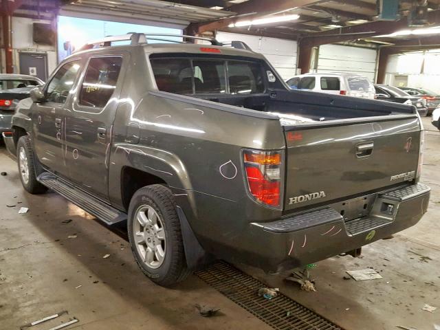 2HJYK16406H533561 - 2006 HONDA RIDGELINE GREEN photo 3