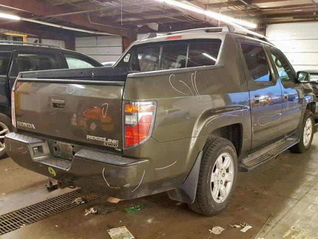 2HJYK16406H533561 - 2006 HONDA RIDGELINE GREEN photo 4