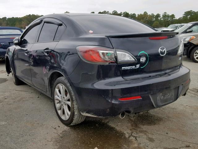 JM1BL1S59A1193825 - 2010 MAZDA 3 S BLACK photo 3