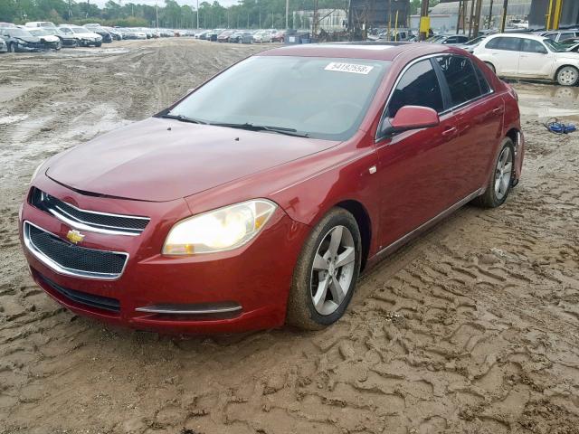 1G1ZJ57B08F182874 - 2008 CHEVROLET MALIBU 2LT MAROON photo 2