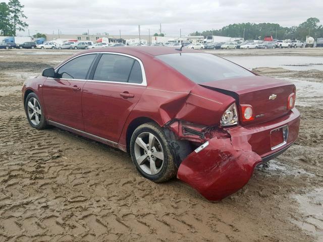 1G1ZJ57B08F182874 - 2008 CHEVROLET MALIBU 2LT MAROON photo 3