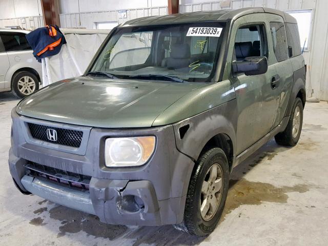 5J6YH28594L036324 - 2004 HONDA ELEMENT EX GREEN photo 2