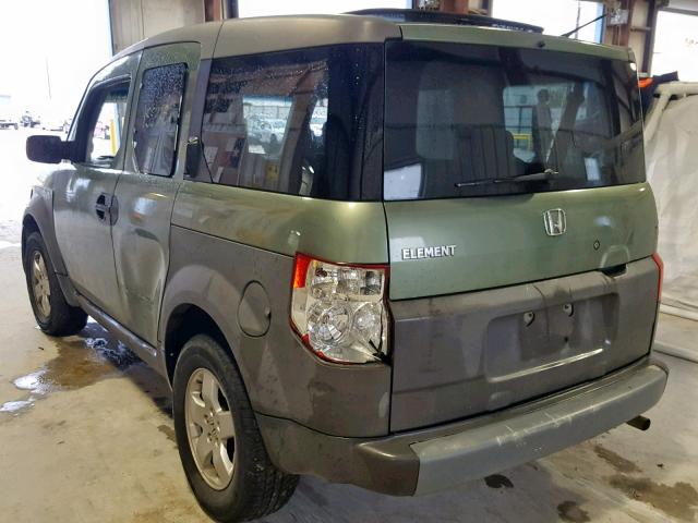 5J6YH28594L036324 - 2004 HONDA ELEMENT EX GREEN photo 3