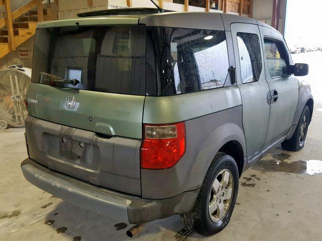 5J6YH28594L036324 - 2004 HONDA ELEMENT EX GREEN photo 4