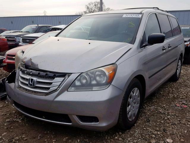 5FNRL38298B078926 - 2008 HONDA ODYSSEY LX SILVER photo 2