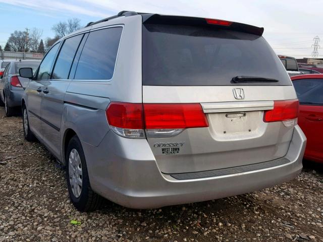 5FNRL38298B078926 - 2008 HONDA ODYSSEY LX SILVER photo 3