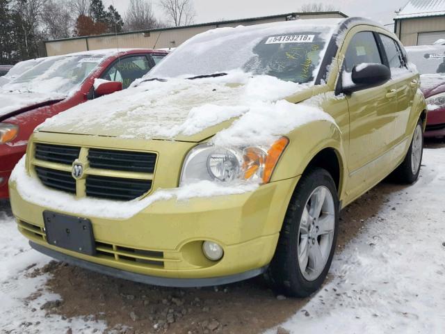 1B3CB4HA4AD563494 - 2010 DODGE CALIBER SX GREEN photo 2