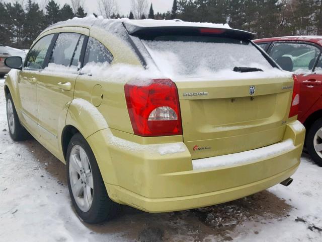 1B3CB4HA4AD563494 - 2010 DODGE CALIBER SX GREEN photo 3