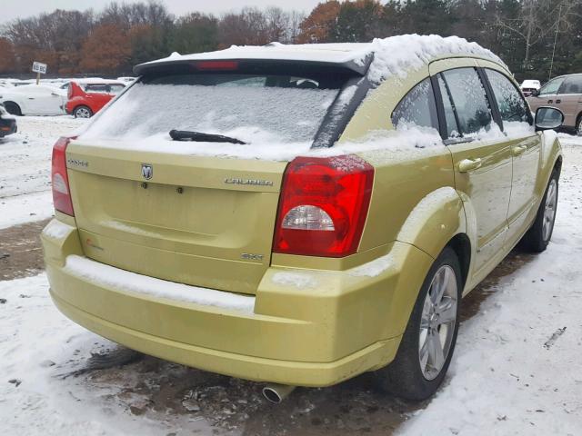 1B3CB4HA4AD563494 - 2010 DODGE CALIBER SX GREEN photo 4