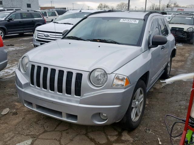 1J8FT47W38D654491 - 2008 JEEP COMPASS SP SILVER photo 2